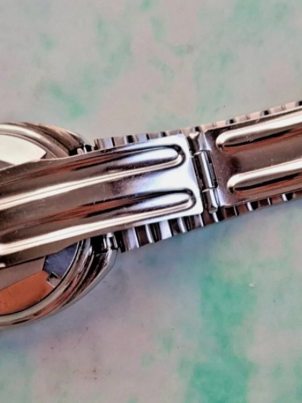 Rado Silver-Tone Watch with Red Accent
